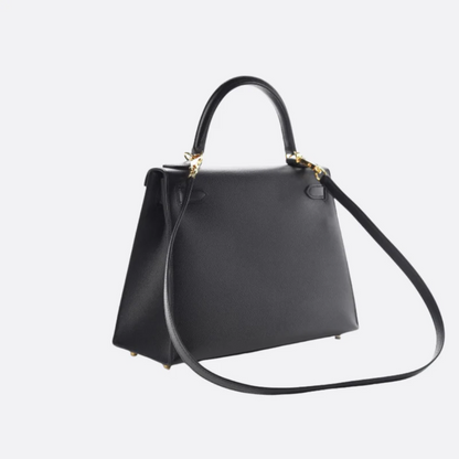 Bag 25 Kly with Gold Hardware in Black