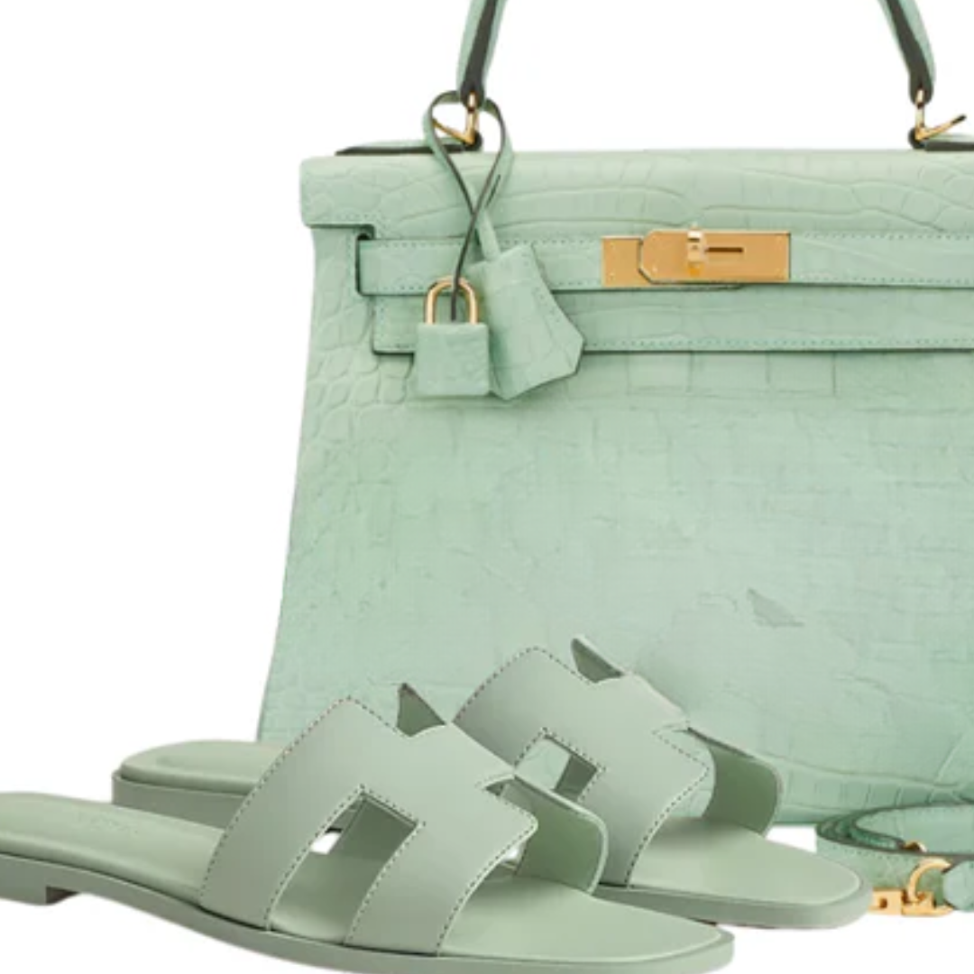 Bag kly 28 Vert  Alligator & sandals green – Hms