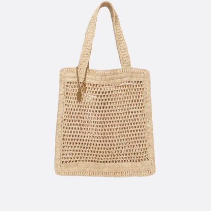 Bag Summer Banana in Raffia