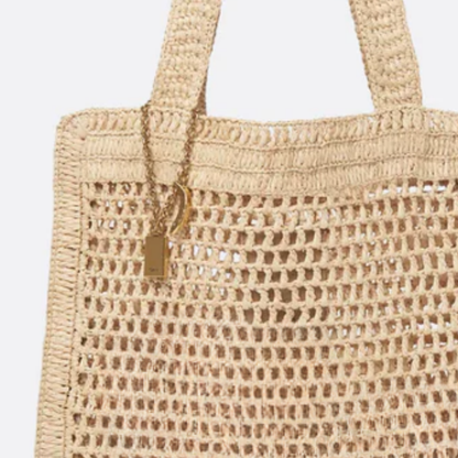 Bag Summer Banana in Raffia