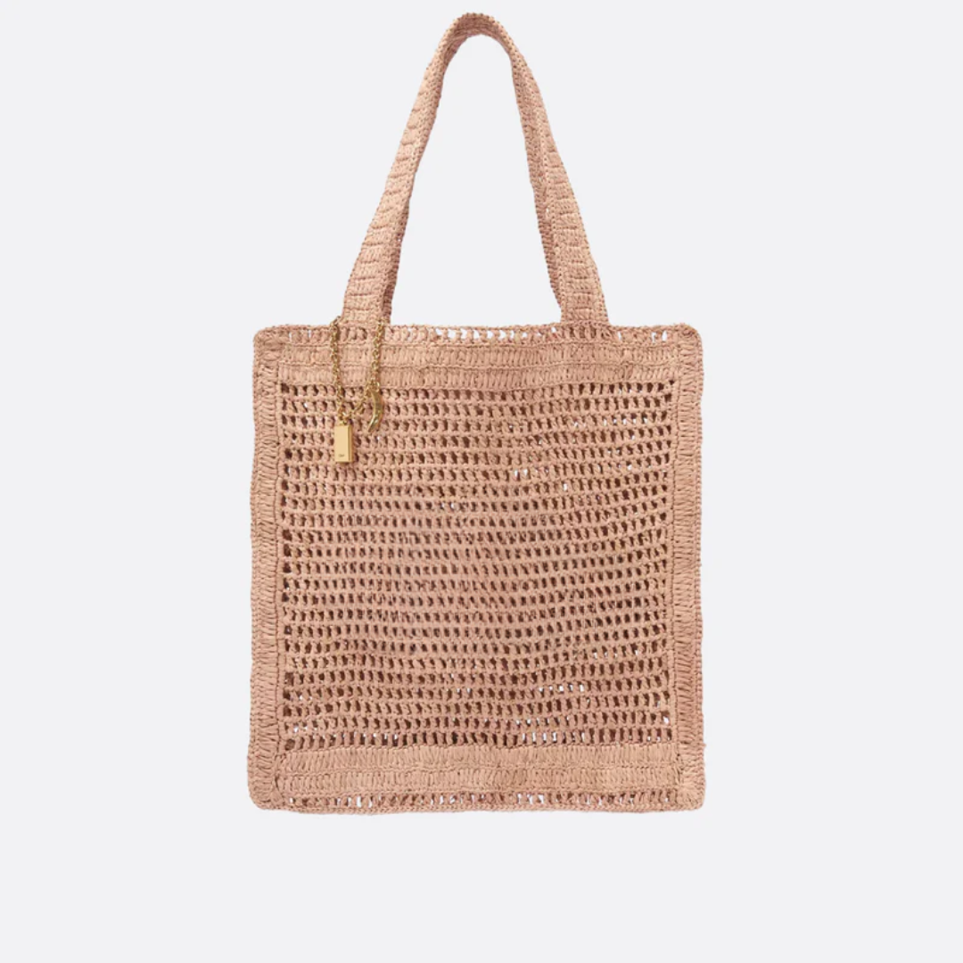 Bag Summer Banana in Raffia