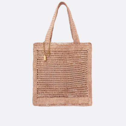 Bag Summer Banana in Raffia